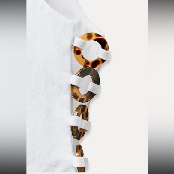 Zara: tortoiseshell effect vest top - Picture 3 of 4